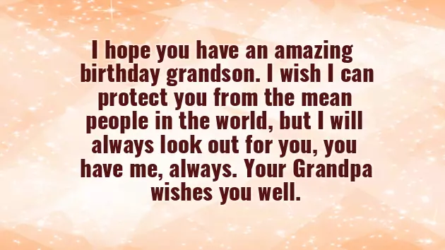 Funny Birthday Wishes For Grandson