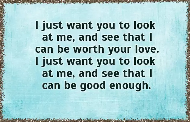 Wish I Was Good Enough Wish I Was Good Enough