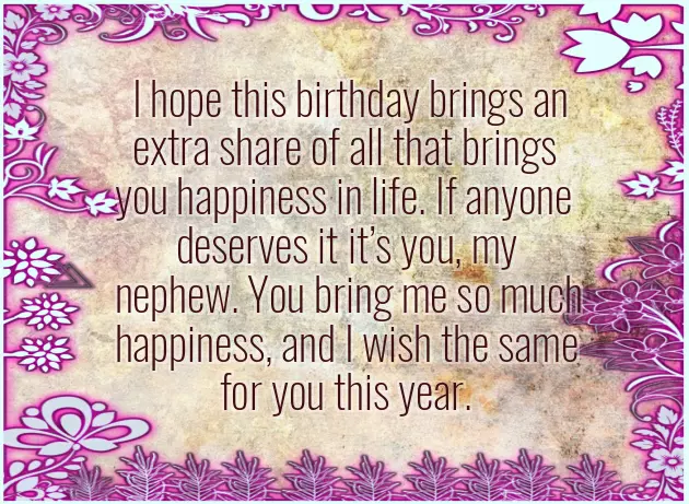 Birthday Wishes For Loving Nephew