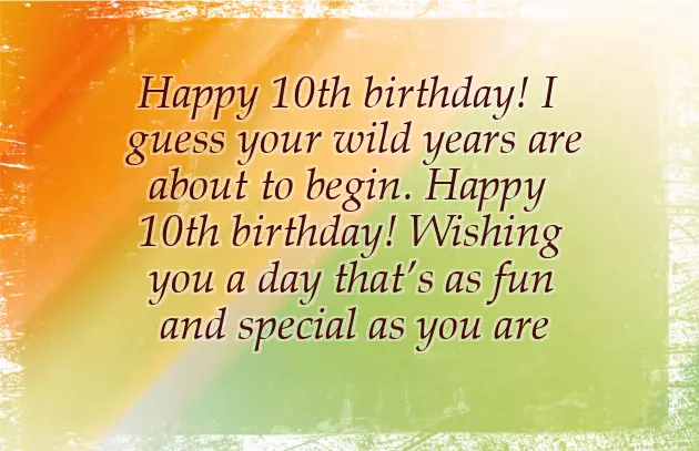 Happy 10Th Birthday Girl Quotes