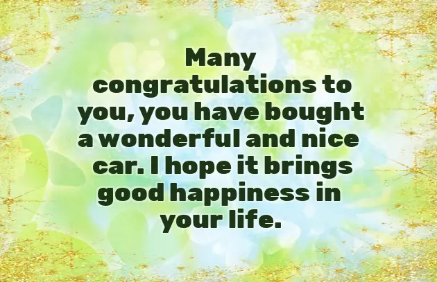 Congrats On Your New Car Quotes Congrats On Your New Car Quotes