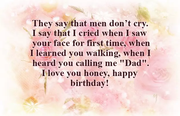Short Birthday Wishes For Dad From Daughter