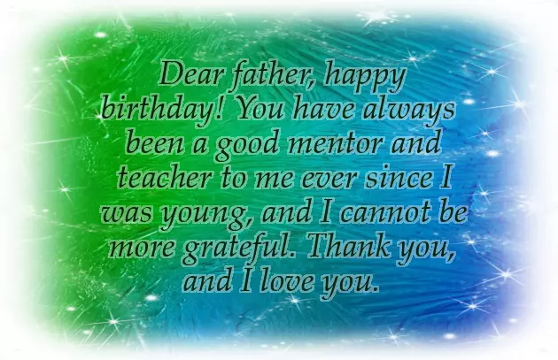 Bday Msg For Dad