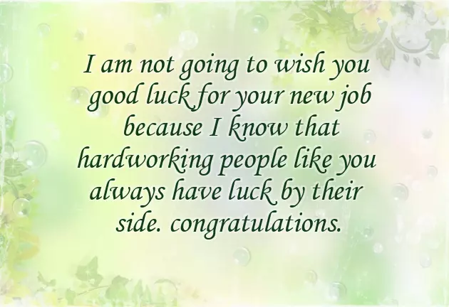 Wishes On Getting Job