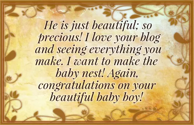 Congratulations On Your Beautiful Baby Boy