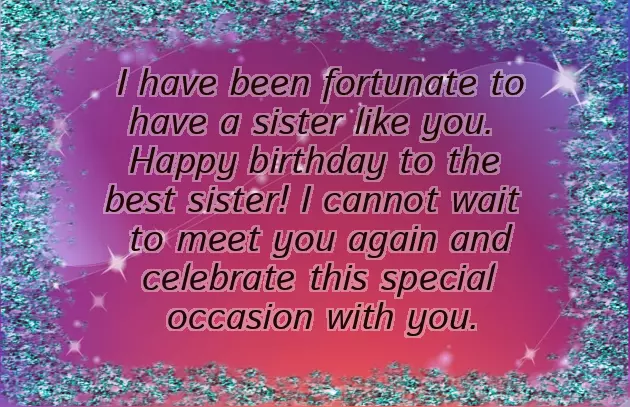 Best Big Sister Birthday Wishes