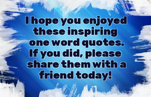 Single Word Quotes Single Word Quotes