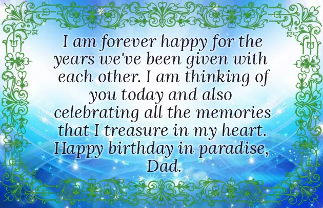 Happy Birthday Dad In Heaven From Daughter Letter
