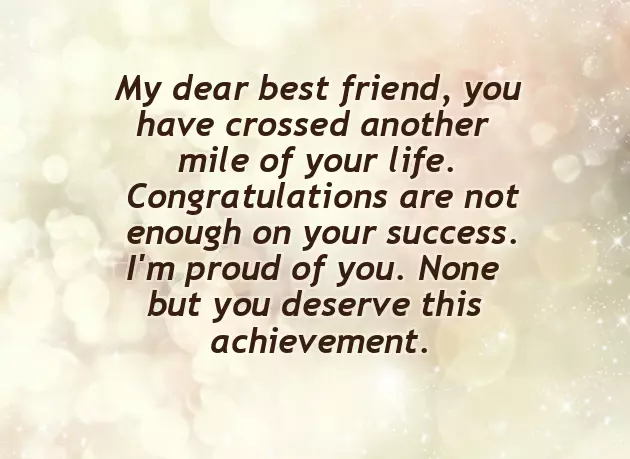 Friend Congratulations Quotes