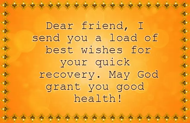 Wishes For A Sick Friend