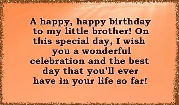 Happy Birthday Kid Brother Happy Birthday Kid Brother