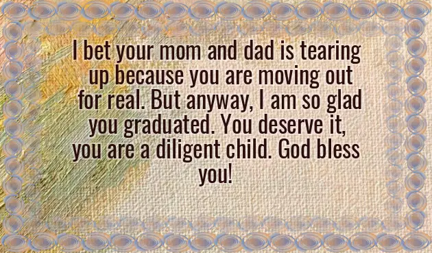 Congratulations To Your Daughter And To The Proud Parents