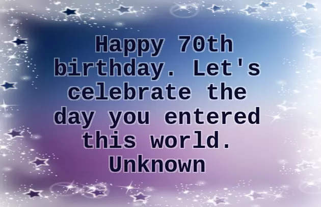70Th Birthday Greetings Female 70Th Birthday Greetings Female