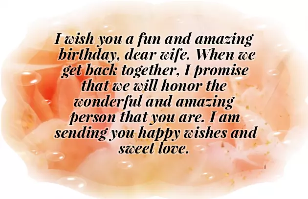 Happy Birthday Wishes Dear Wife