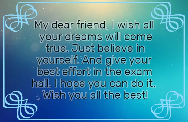 Best Wishes In Your Exams Best Wishes In Your Exams