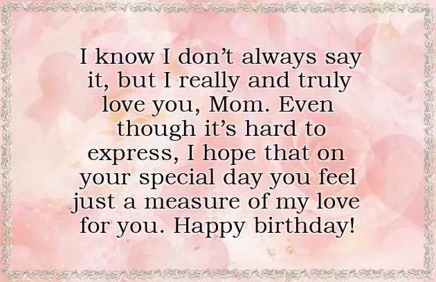 Small Birthday Wishes For Mom