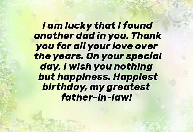 Bday Wishes For Father In Law