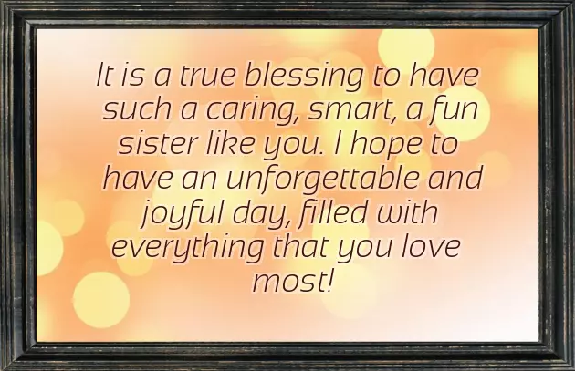 Birthday Wishes For Sister By Brother