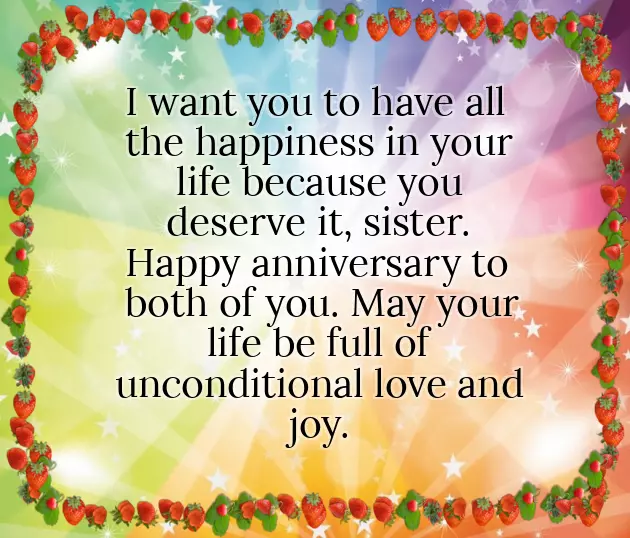 Wedding Anniversary Message To Sister Wedding Anniversary Message To Sister