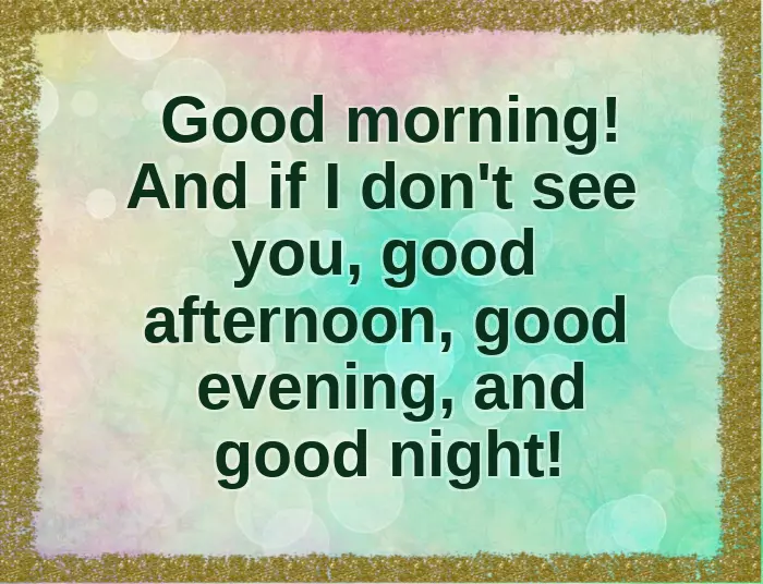 Good Morning In Other Words Good Morning In Other Words