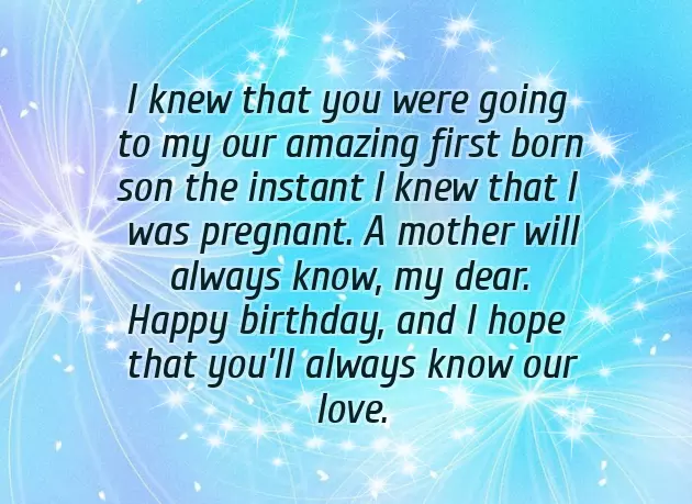 Birthday Wish For My Son First Birthday