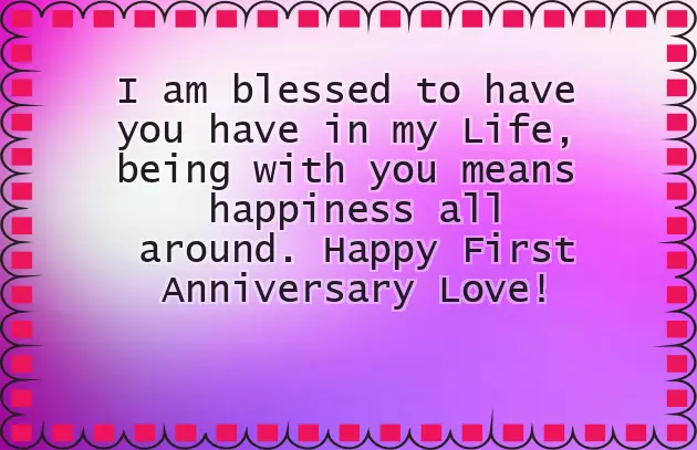 First Marriage Anniversary First Marriage Anniversary