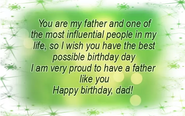 Heart Touching Birthday Wishes For Father From Daughter