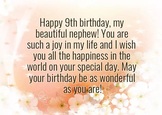 Happy 9Th Birthday To My Nephew Happy 9Th Birthday To My Nephew