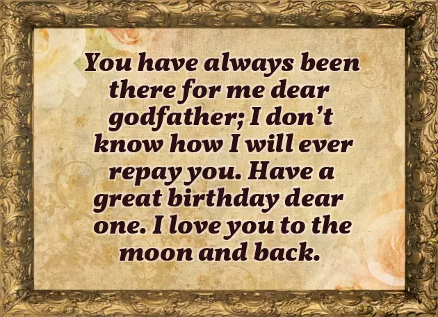 Happy Birthday Godfather