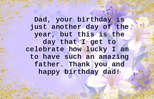Birthday Wishes To Dad By Daughter