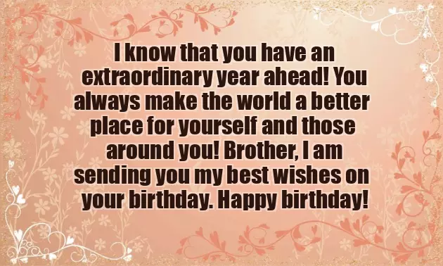 Birthday Wishes To Elder Brother From Younger Brother