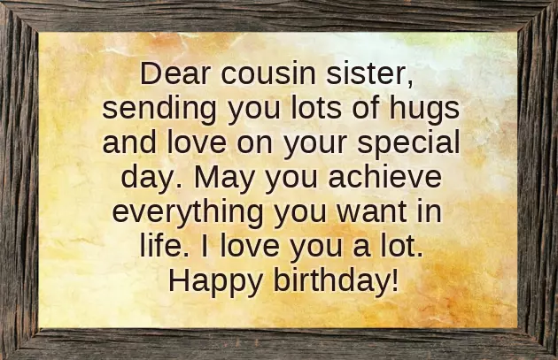 Happy Birthday Lovely Cousin