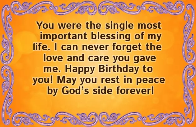 Birthday Greetings For Deceased Father