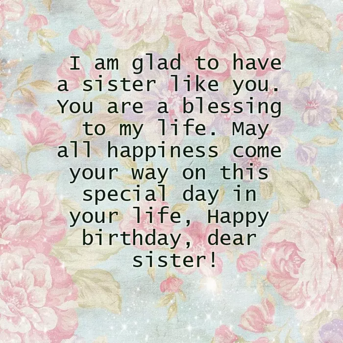 Birthday Greetings To A Younger Sister