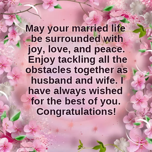 Wishes To The Newly Married Couple Wishes To The Newly Married Couple