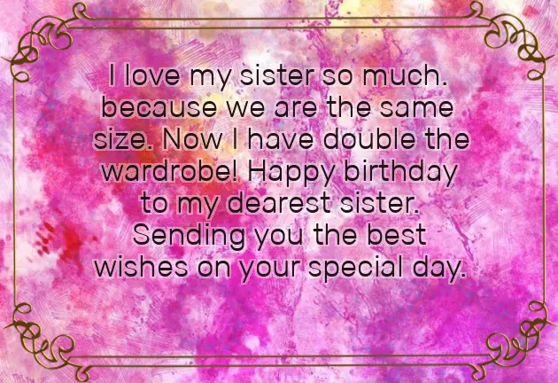 Birthday Wishes For Favourite Sister Birthday Wishes For Favourite Sister