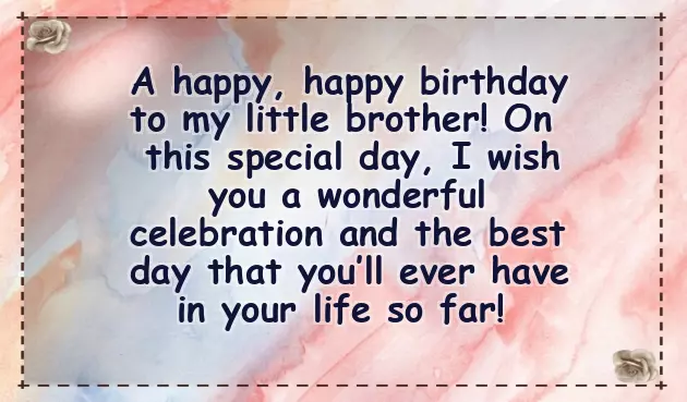 Quotes For Little Brother Birthday
