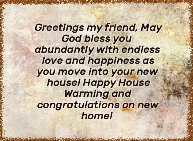 New House Inauguration Wishes