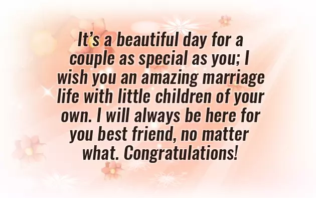 Newly Married Wishes For Friend