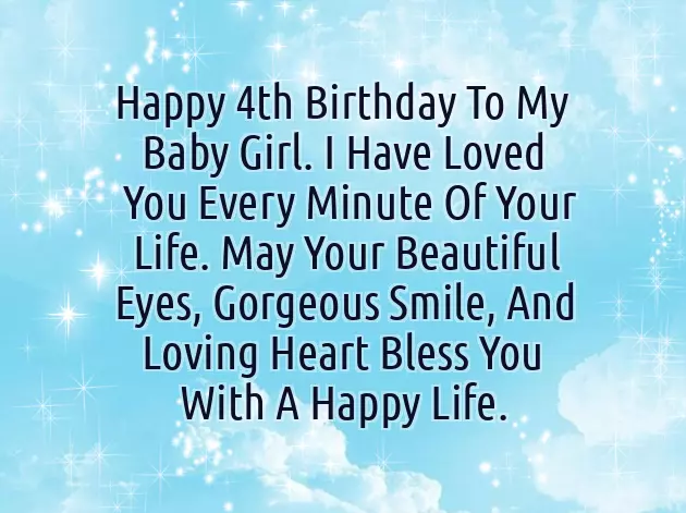 Birthday Wishes For Babies 4 Years