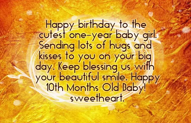 10 Month Birthday Wishes For Baby Girl 10 Month Birthday Wishes For Baby Girl