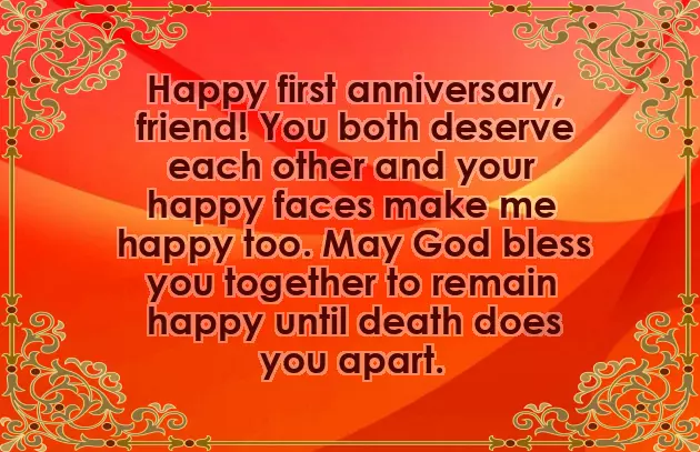 1St Marriage Anniversary Message 1St Marriage Anniversary Message