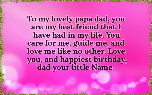 Happy Birthday To The Best Dad In The World