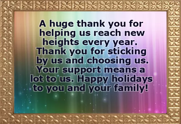 Thank You For Your Christmas Wishes