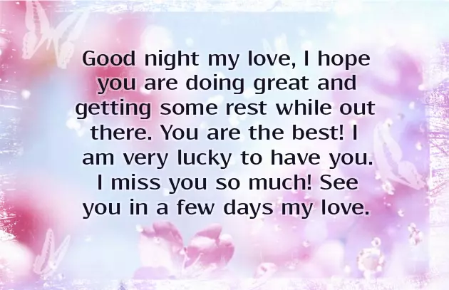 Romantic Good Night For Husband