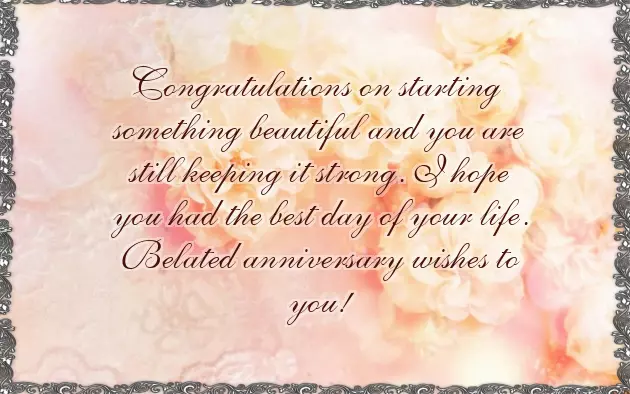 Belated Happy Marriage Anniversary Belated Happy Marriage Anniversary