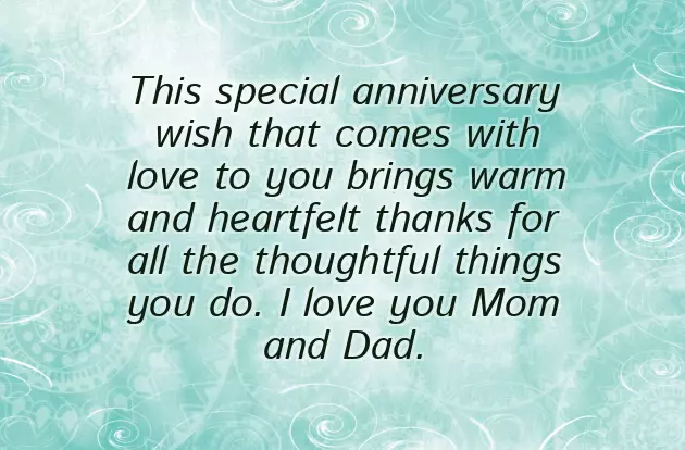 Message For Anniversary For Mom And Dad