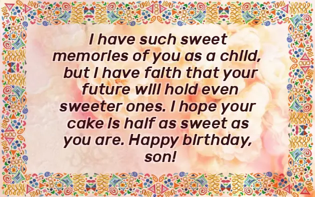 Birthday Wishes For A Lovely Son