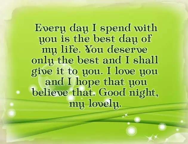 Good Night Msg For Girlfriend