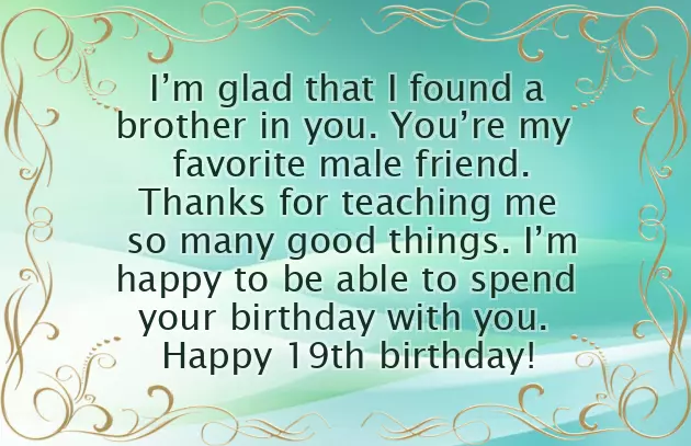 Happy 19Th Birthday Brother Happy 19Th Birthday Brother